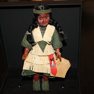 VTG Carlson Dolls Native American "Cree Princess" Indian Heritage Doll B-1000-6